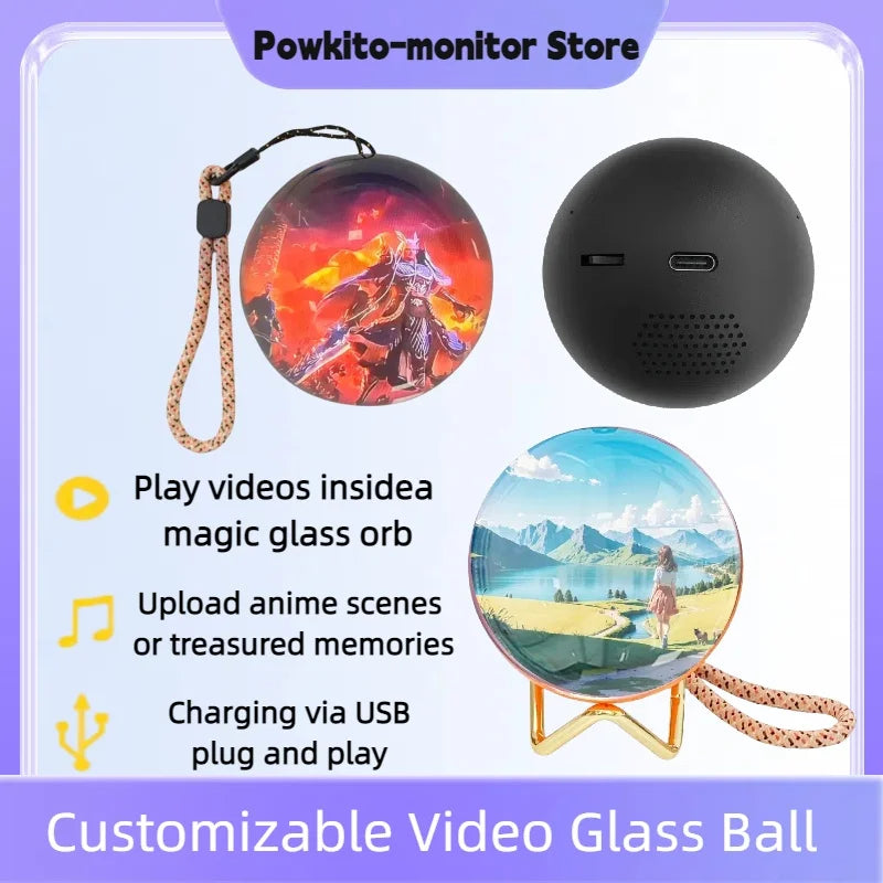 Customizable Video Crystal Sphere